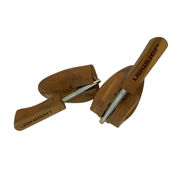 VTG Jarman L Wood Shoe Trees By Rochester Adjustable Cedar Shoe Stretchers 8372 - Picture 7 of 7